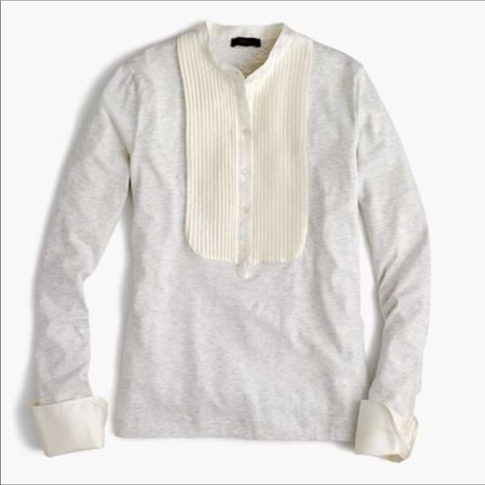 JCrew MED shirt with tuxedo sophistication!